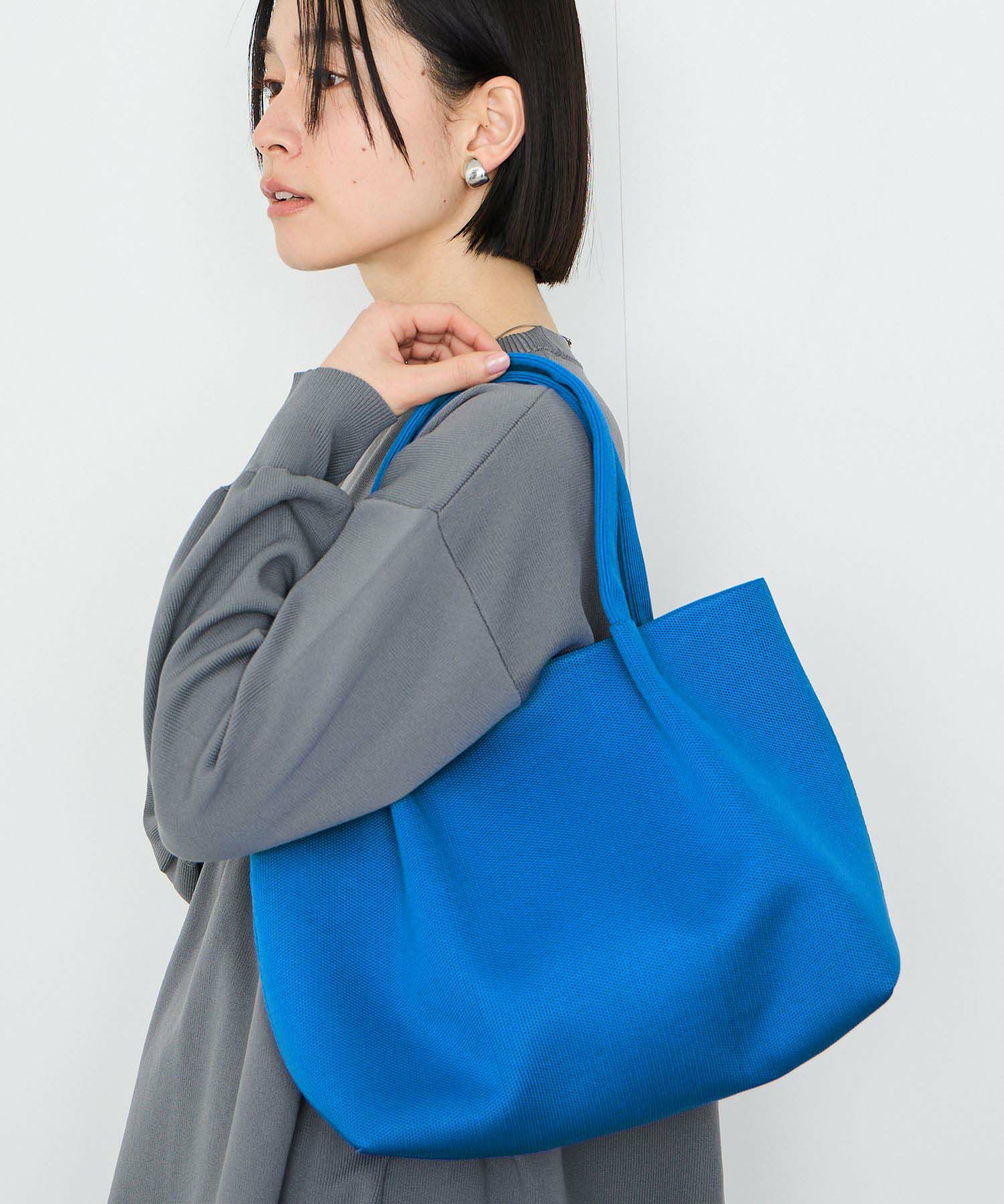 Idnes  ニットトートバッグ商品画像-4