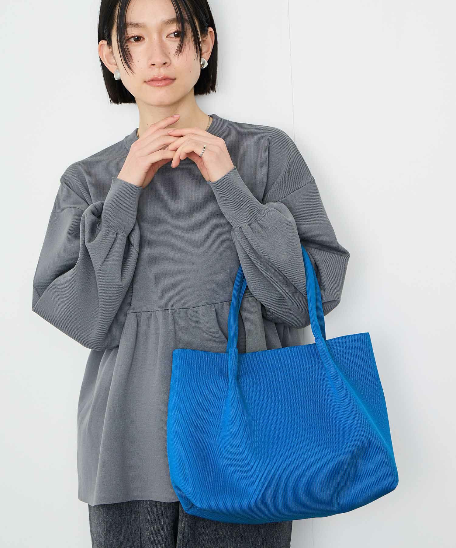 Idnes ニットトートバッグ