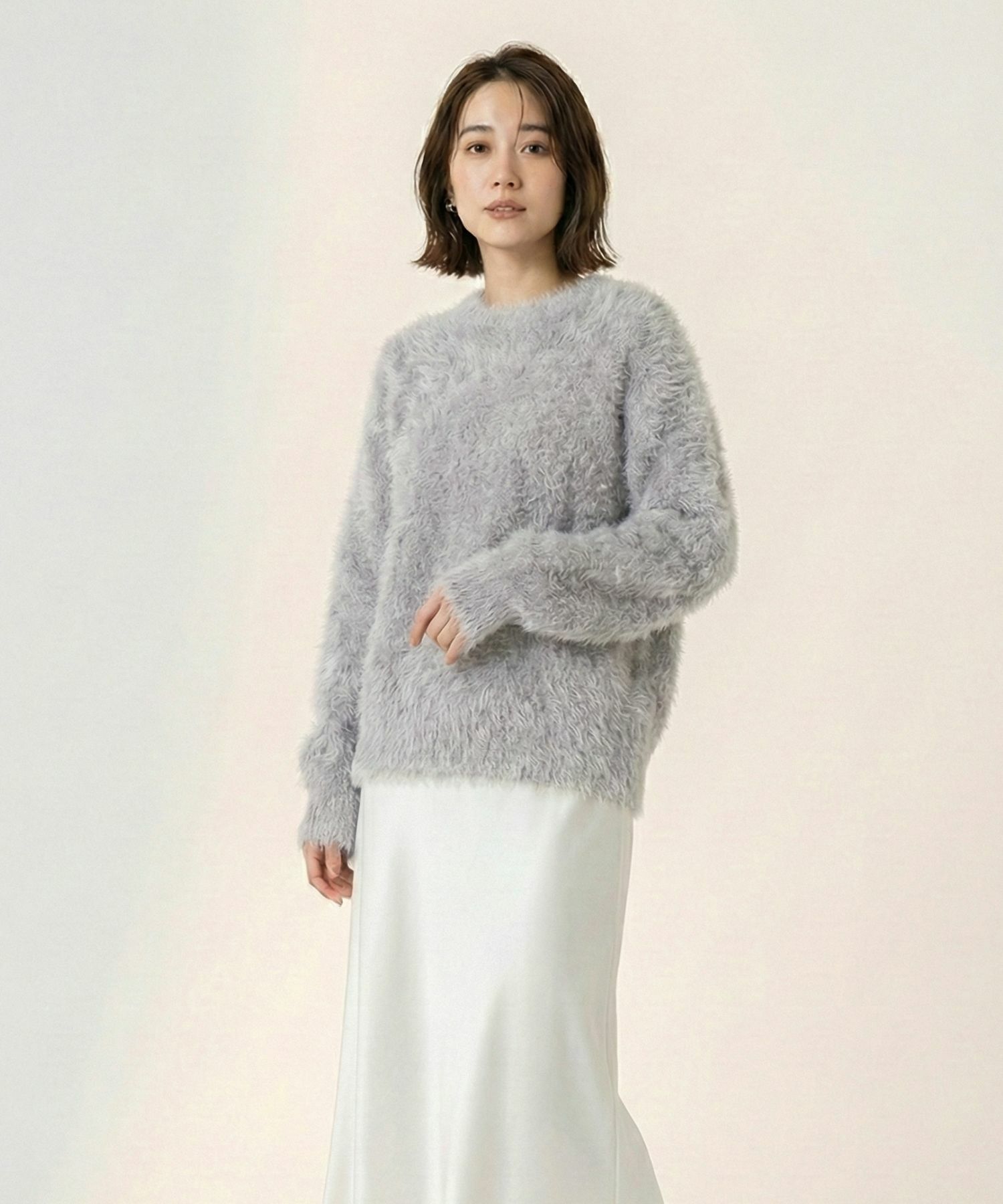 Free Nature シャギークルーネックニット レディース商品サムネイル-12