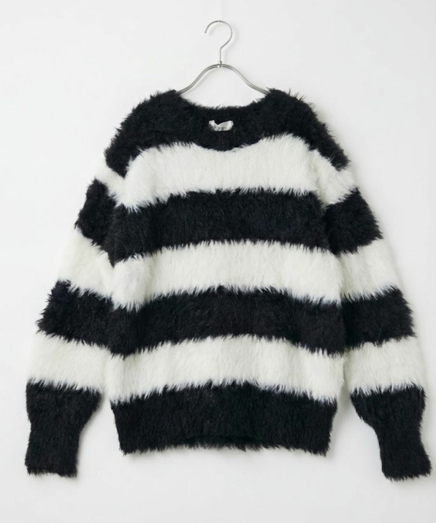 Free Nature シャギークルーネックニット レディース