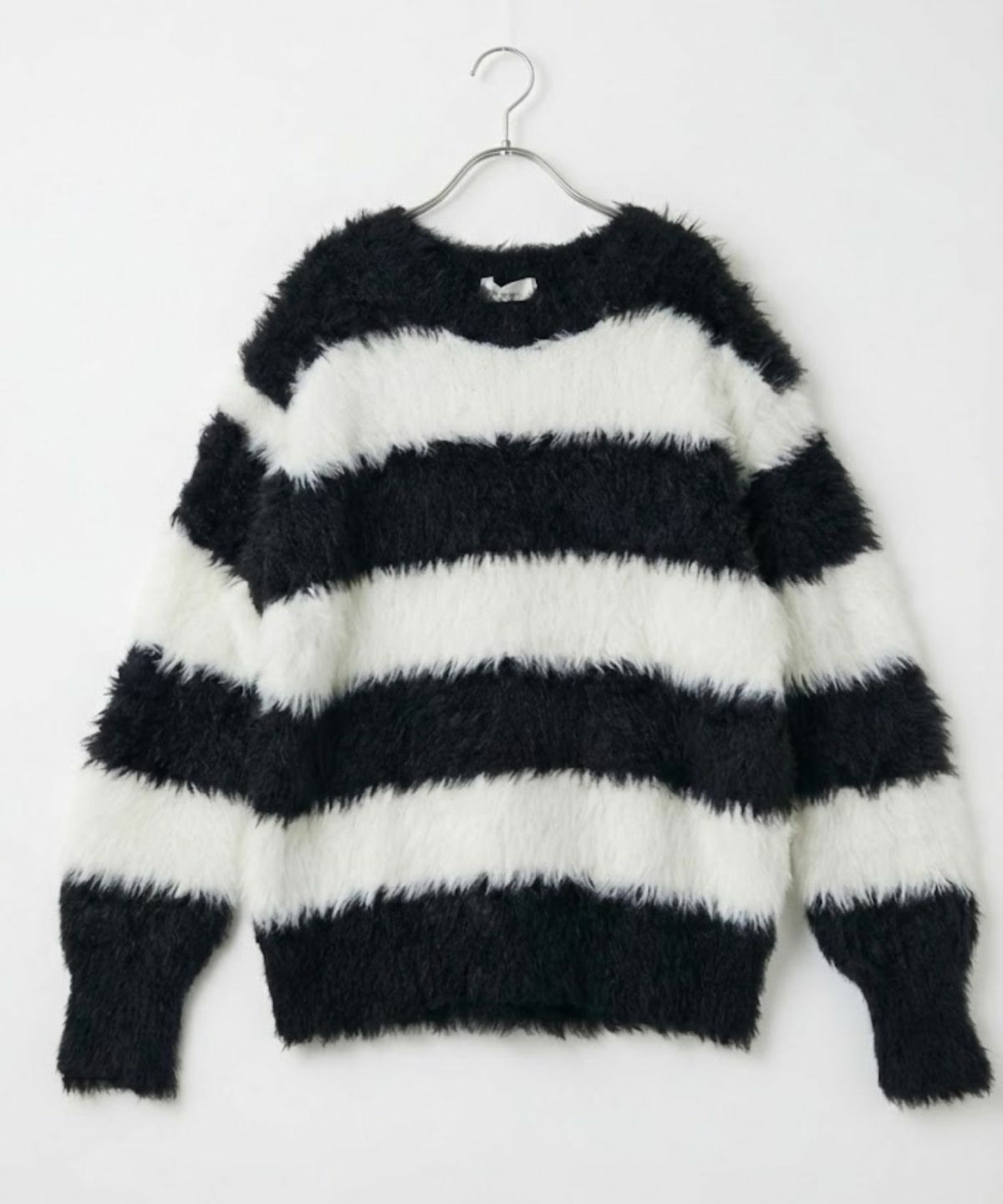 Free Nature シャギークルーネックニット レディース