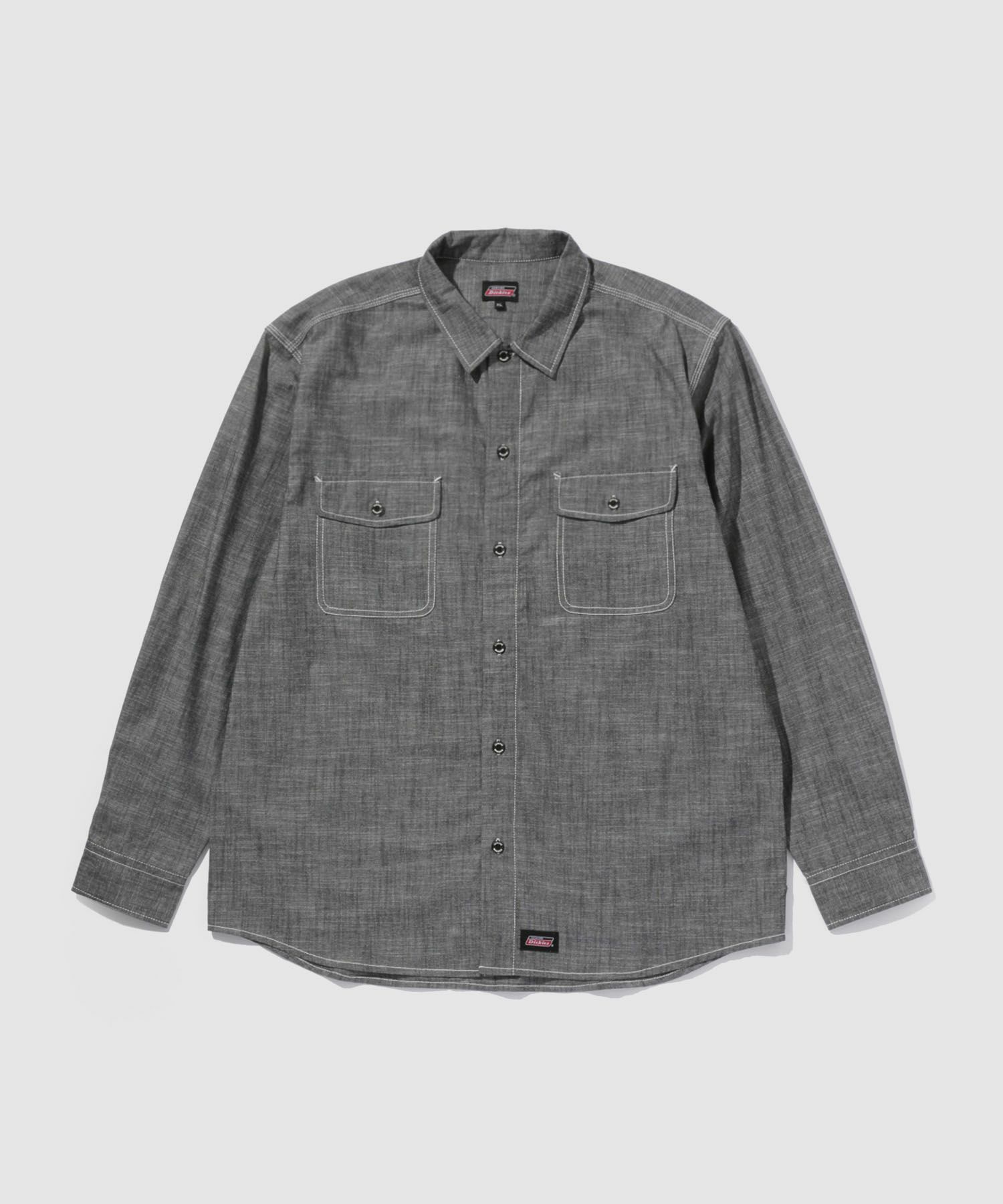 GENUINE Dickies シャンブレーワークシャツ メンズ