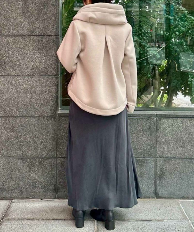 le.coeur blanc  カットボンディング×スムースタフタショートブルゾン レディース商品画像-4