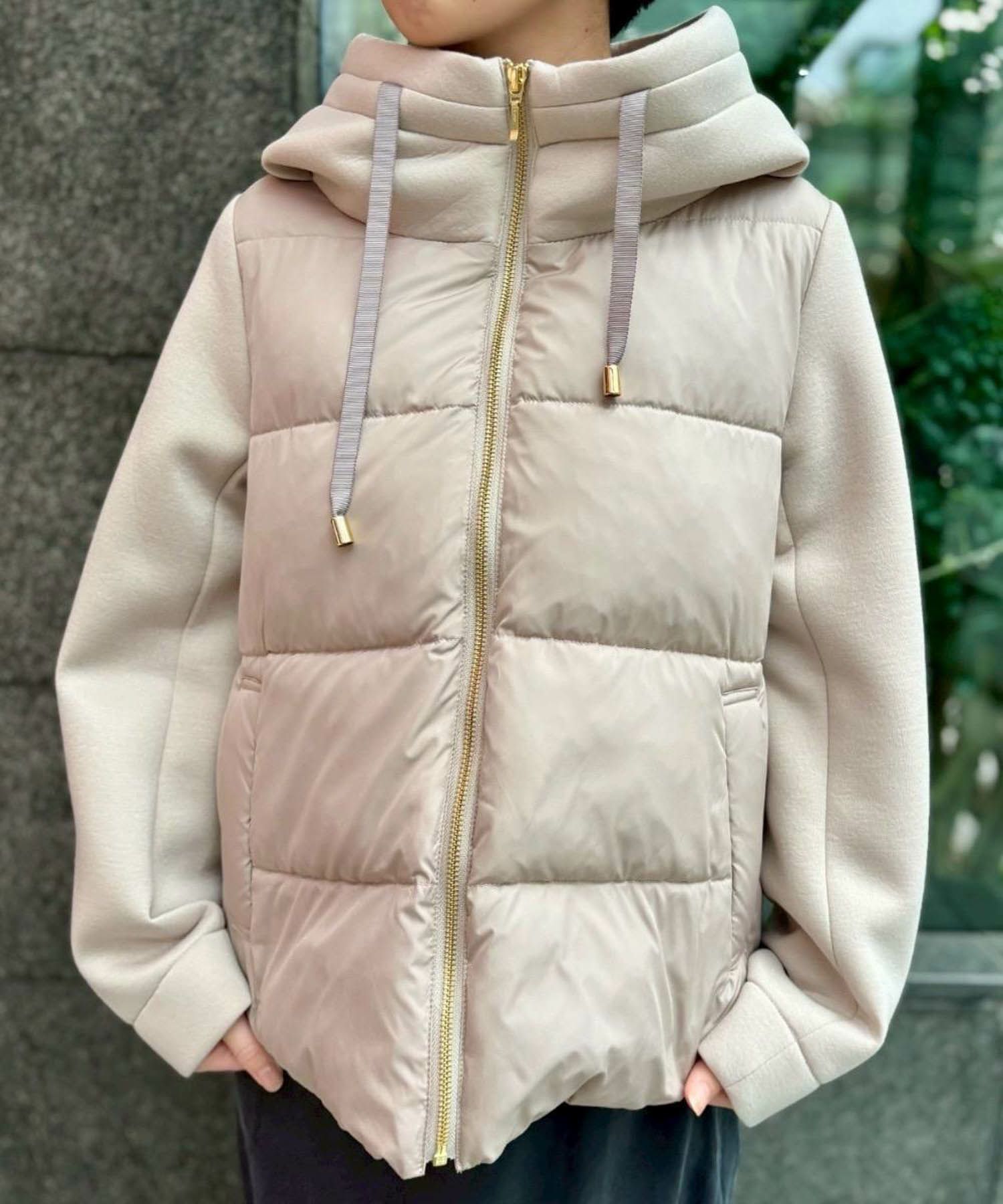 le.coeur blanc  カットボンディング×スムースタフタショートブルゾン レディース商品サムネイル-5