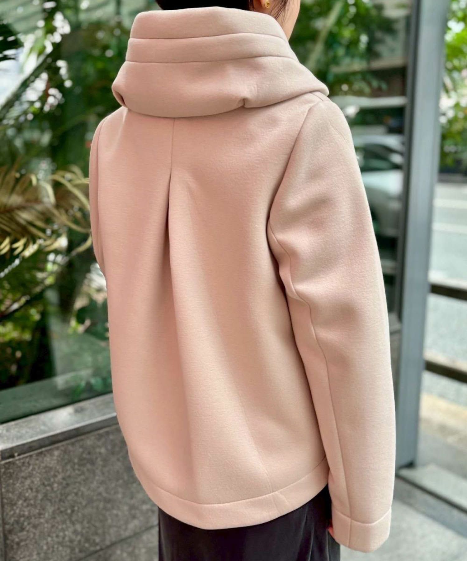 le.coeur blanc  カットボンディング×スムースタフタショートブルゾン レディース商品サムネイル-6