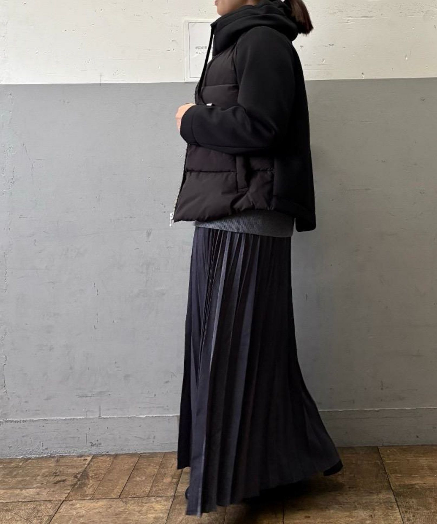 le.coeur blanc  カットボンディング×スムースタフタショートブルゾン レディース商品サムネイル-7