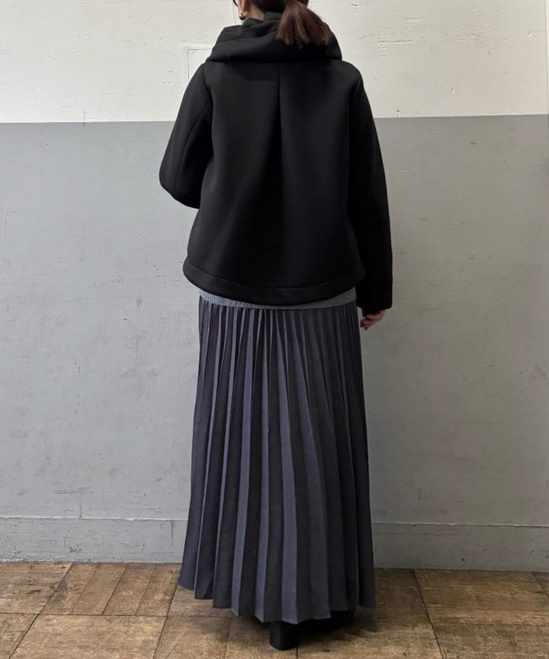 le.coeur blanc  カットボンディング×スムースタフタショートブルゾン レディース商品画像-8