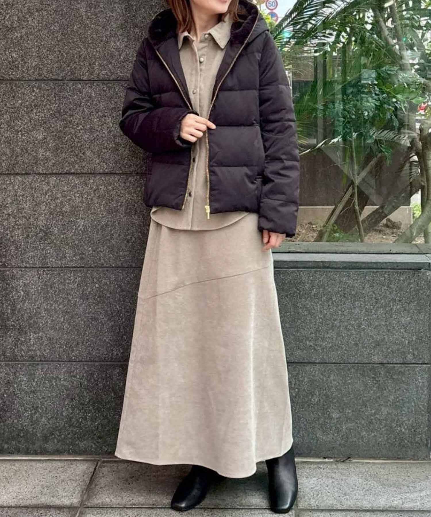 [期間限定価格]le.coeur blanc  ファーフードショートダウンコート レディース商品サムネイル-7