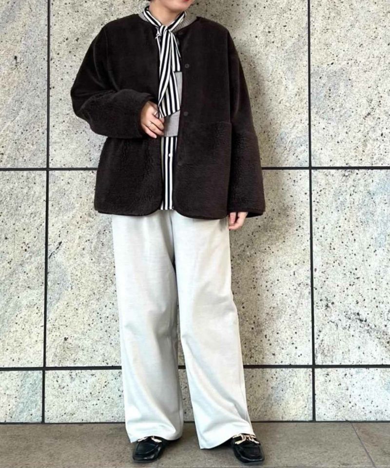 [期間限定価格]le.coeur blanc  リバーシブルフェイクムートンコート レディース商品画像-2