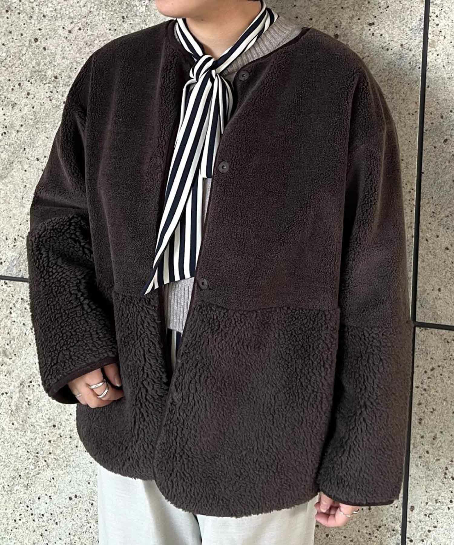 le.coeur blanc  リバーシブルフェイクムートンコート レディース商品サムネイル-9