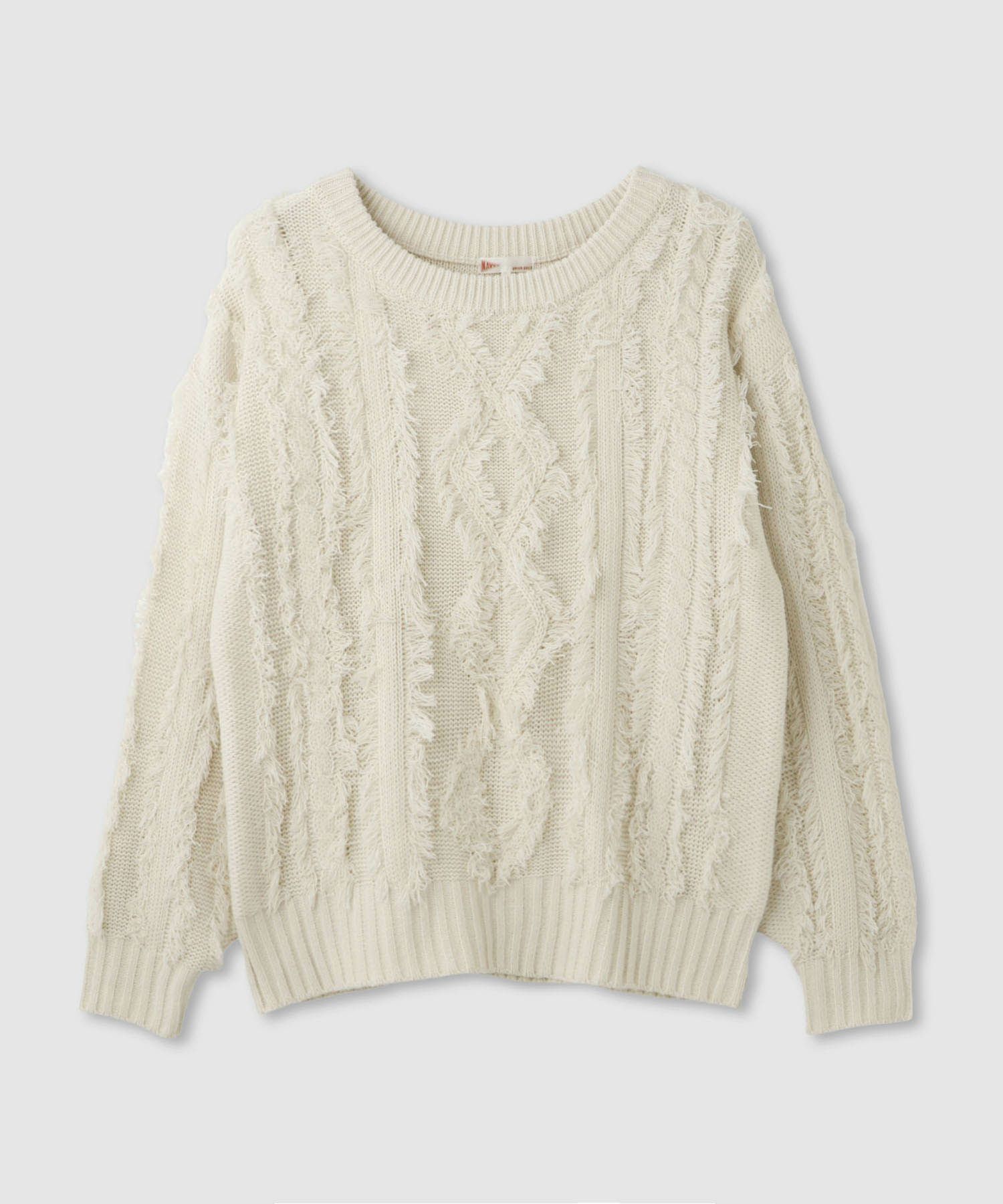 NAVY  フリンジニットプルオーバー レディース商品サムネイル-14