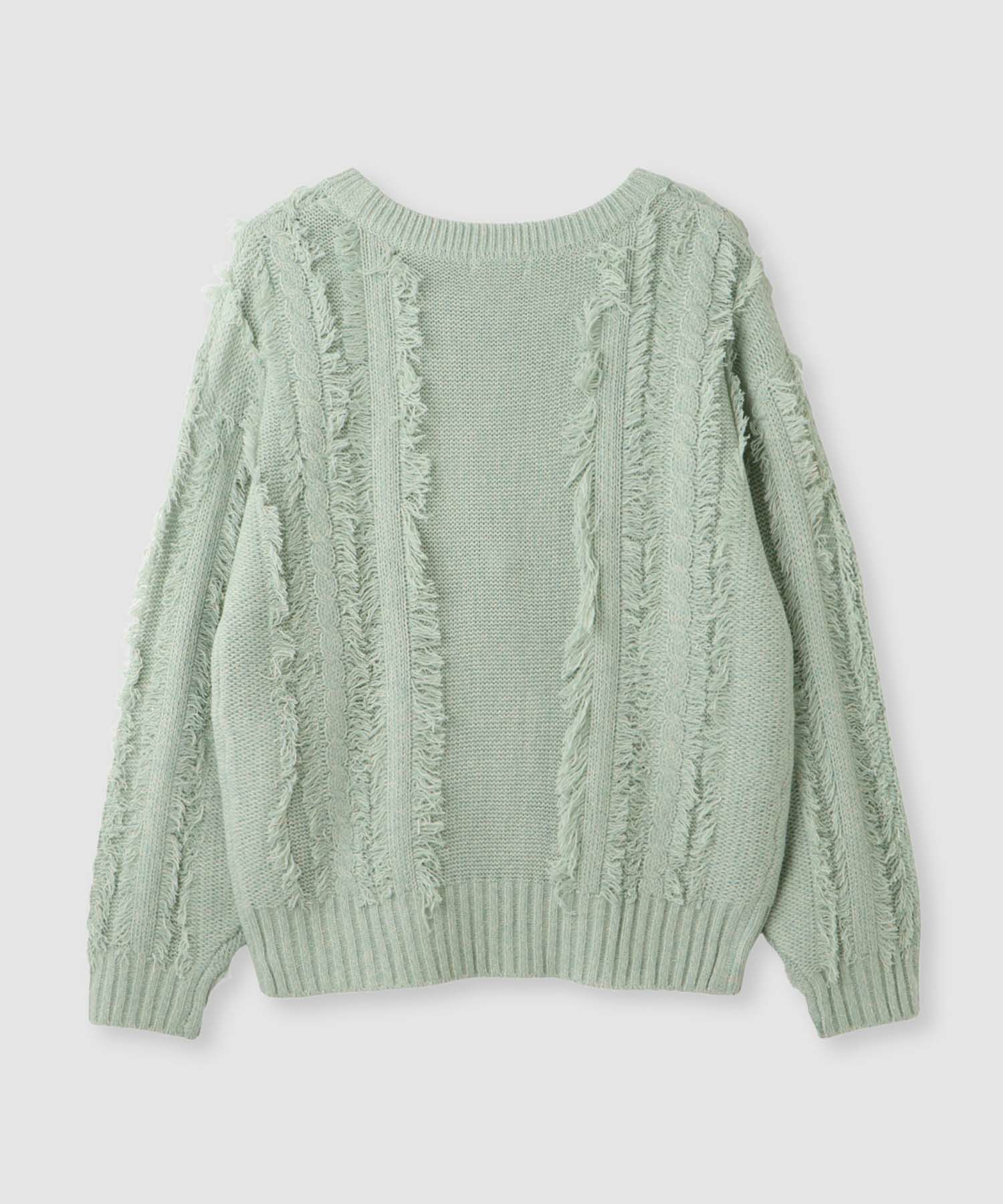 NAVY  フリンジニットプルオーバー レディース商品サムネイル-15