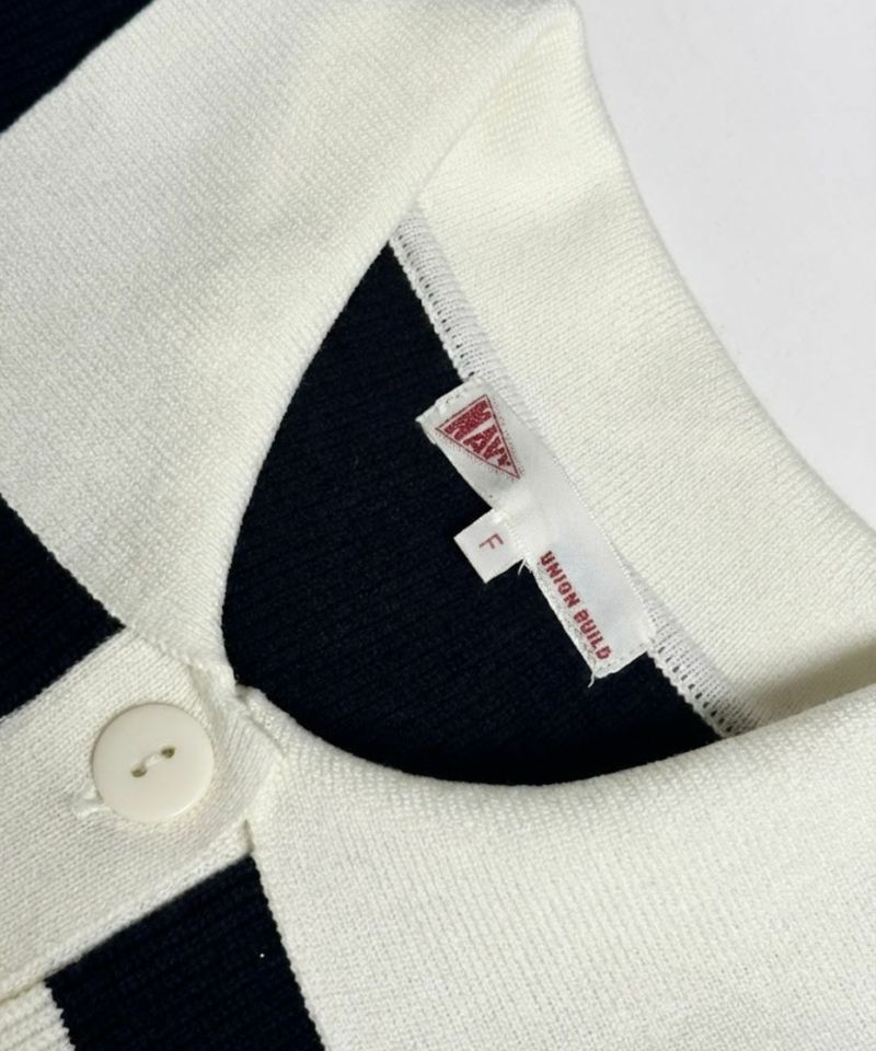 NAVY  襟付きポロニットプルオーバー レディース商品画像-13