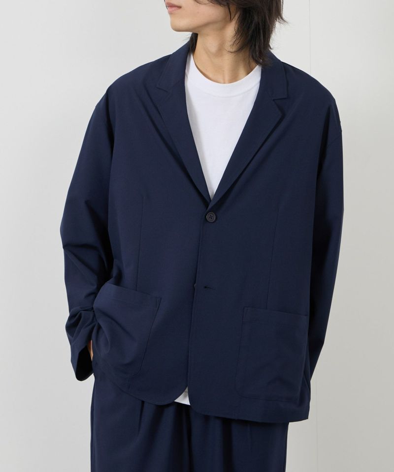 URBAN COLLECTION  ポリリップストップ テーラードジャケット＆イージーパンツ セットアップ メンズ商品画像-3