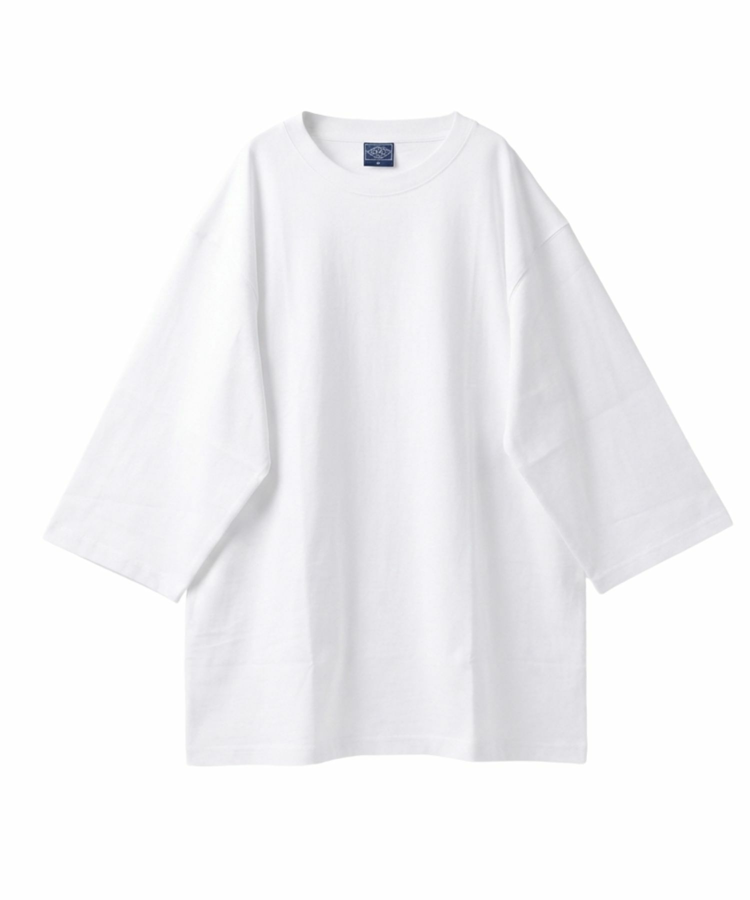 NAVY BCIコットン リラックスフィット 7分袖Tシャツ メンズ
