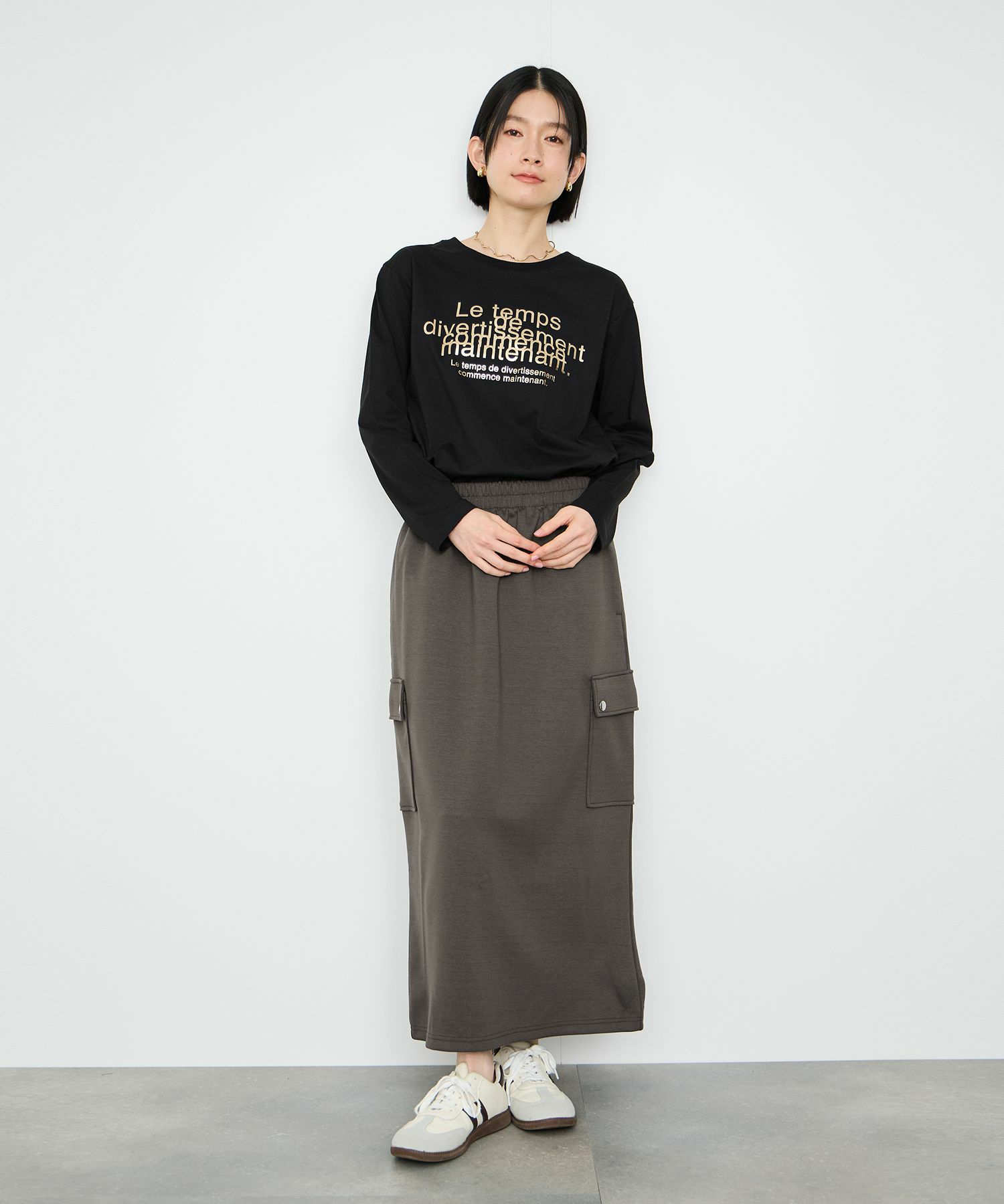 Idnes  Le temps 箔プリントロンT レディース メール便 対応商品商品サムネイル-8