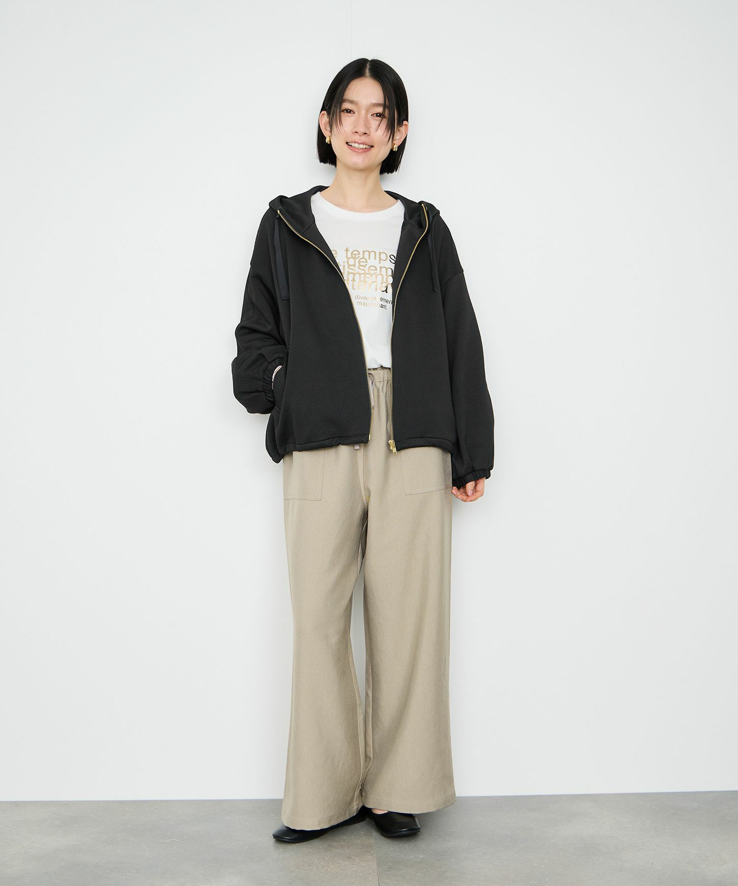 Idnes Le temps 箔プリントロンT レディース メール便 対応商品