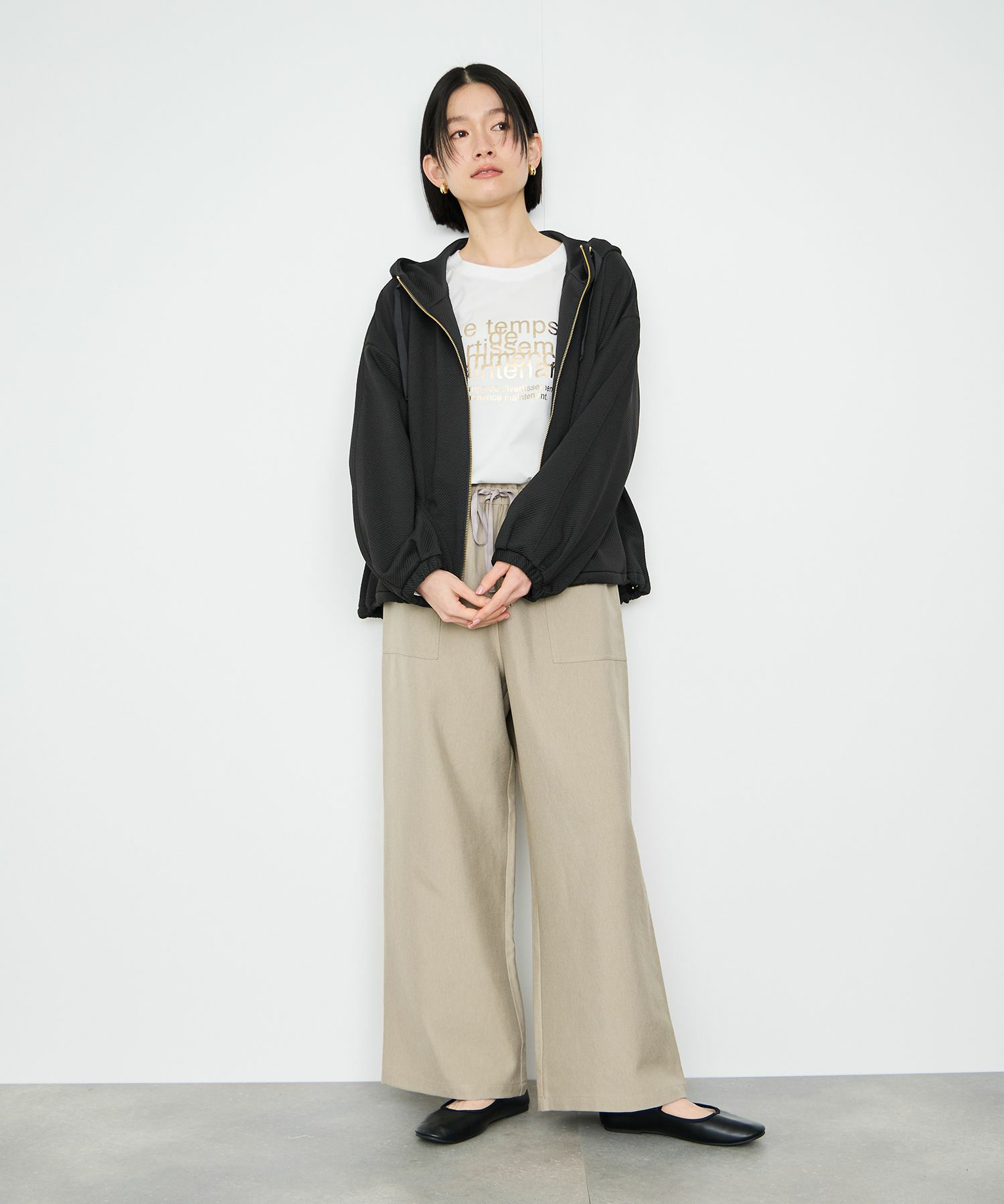 Idnes Le temps 箔プリントロンT レディース メール便 対応商品