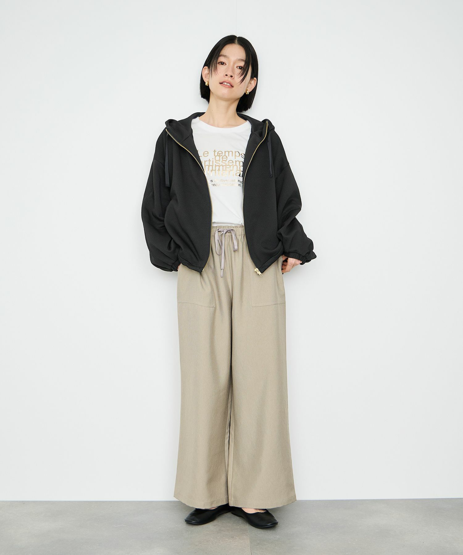 Idnes Le temps 箔プリントロンT レディース メール便 対応商品