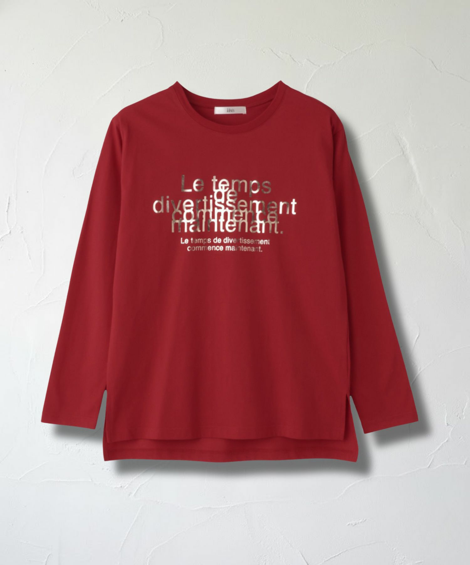 Idnes Le temps 箔プリントロンT レディース メール便 対応商品