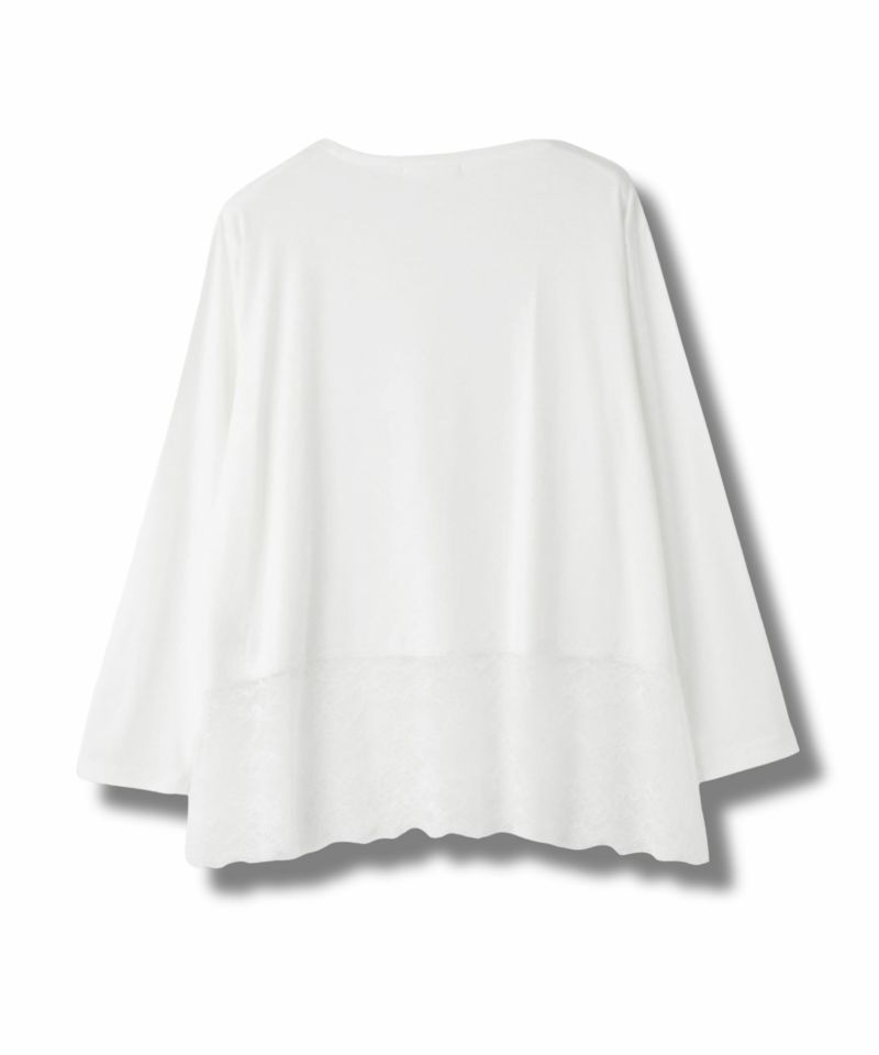 Idnes  レースコンビカットソー レディース メール便 対応商品商品画像-3