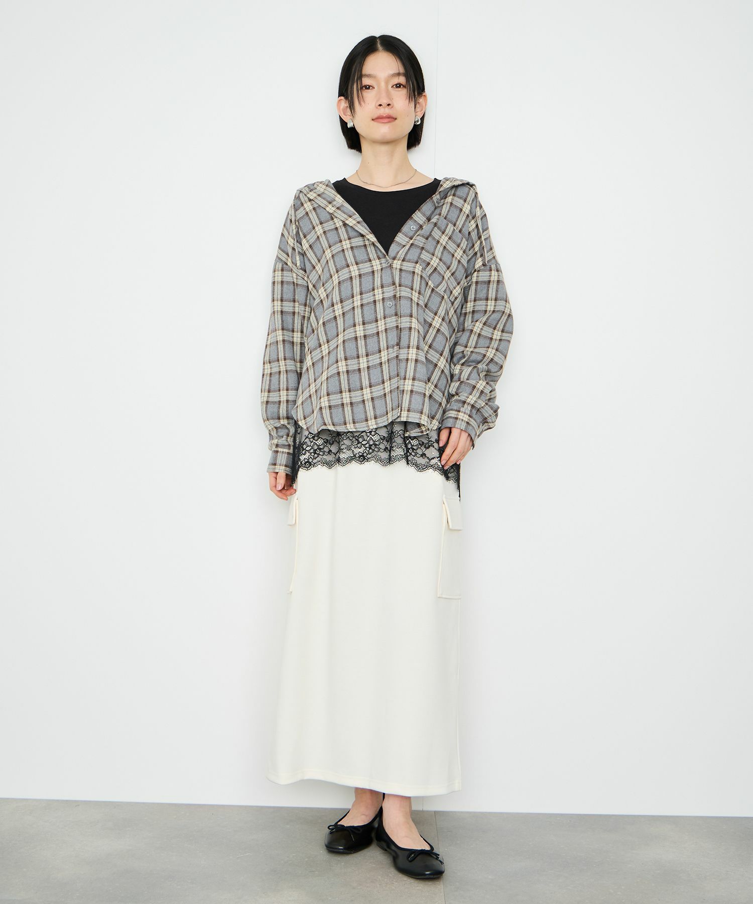 Idnes  レースコンビカットソー レディース メール便 対応商品商品サムネイル-10