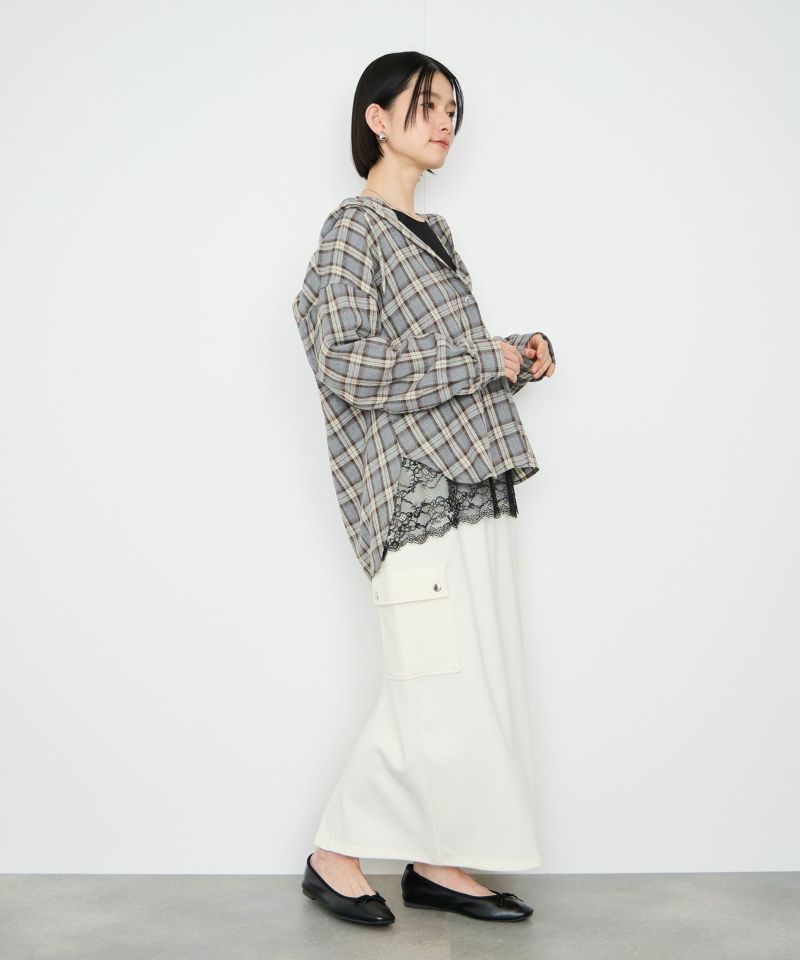 Idnes  レースコンビカットソー レディース メール便 対応商品商品画像-11