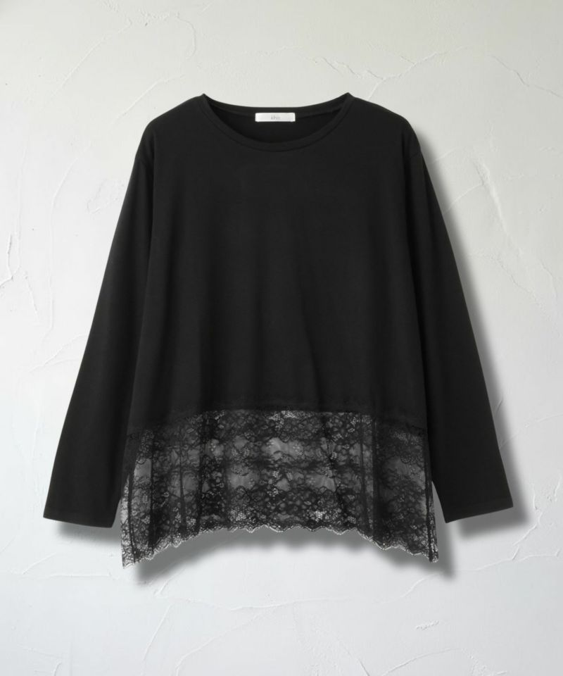 Idnes  レースコンビカットソー レディース メール便 対応商品商品画像-13