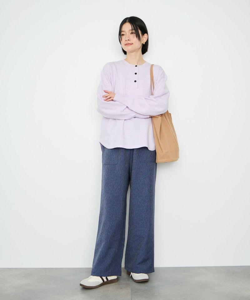 Idnes ヘンリーネックニット レディース商品画像-5