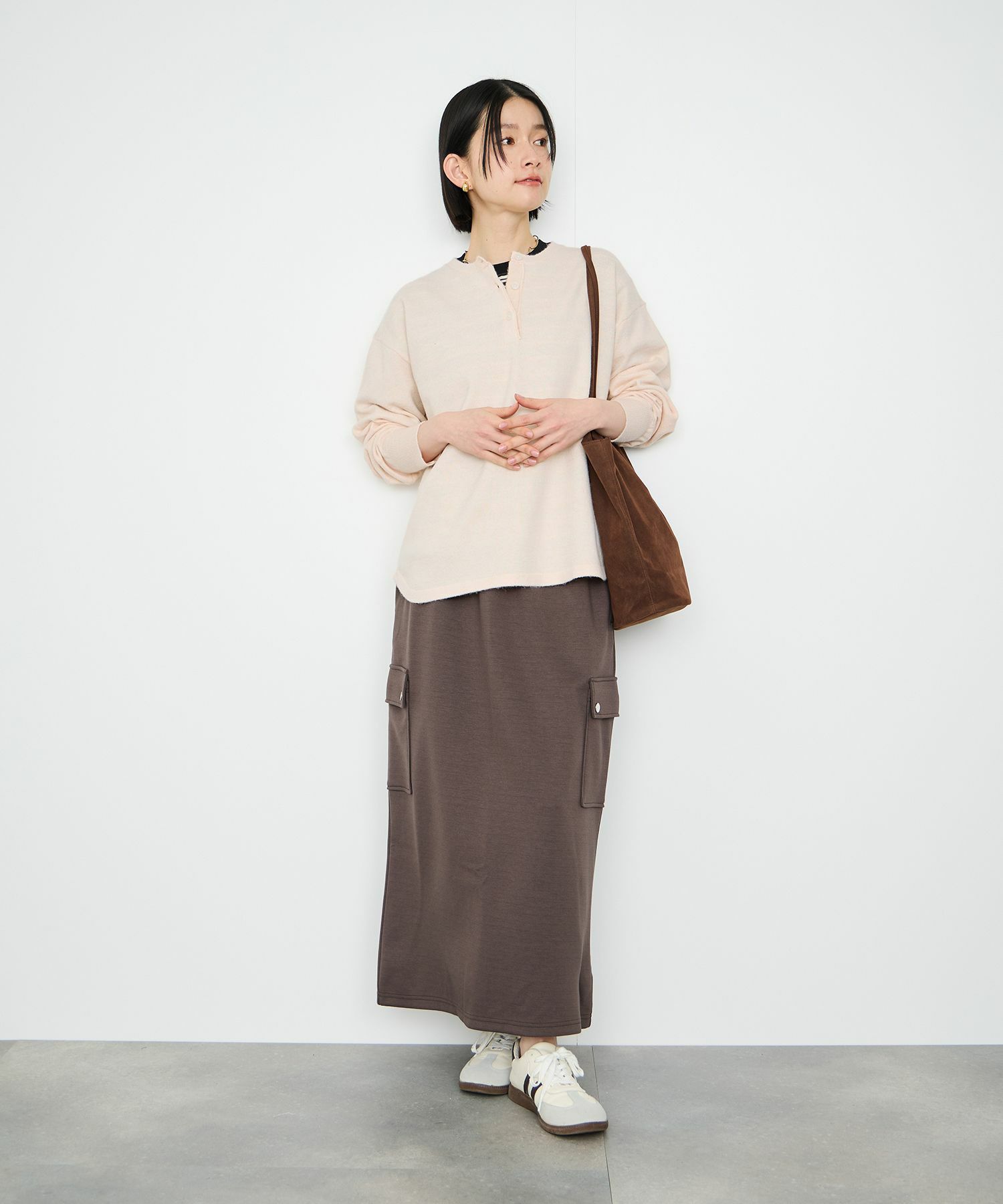 Idnes ヘンリーネックニット レディース商品サムネイル-8