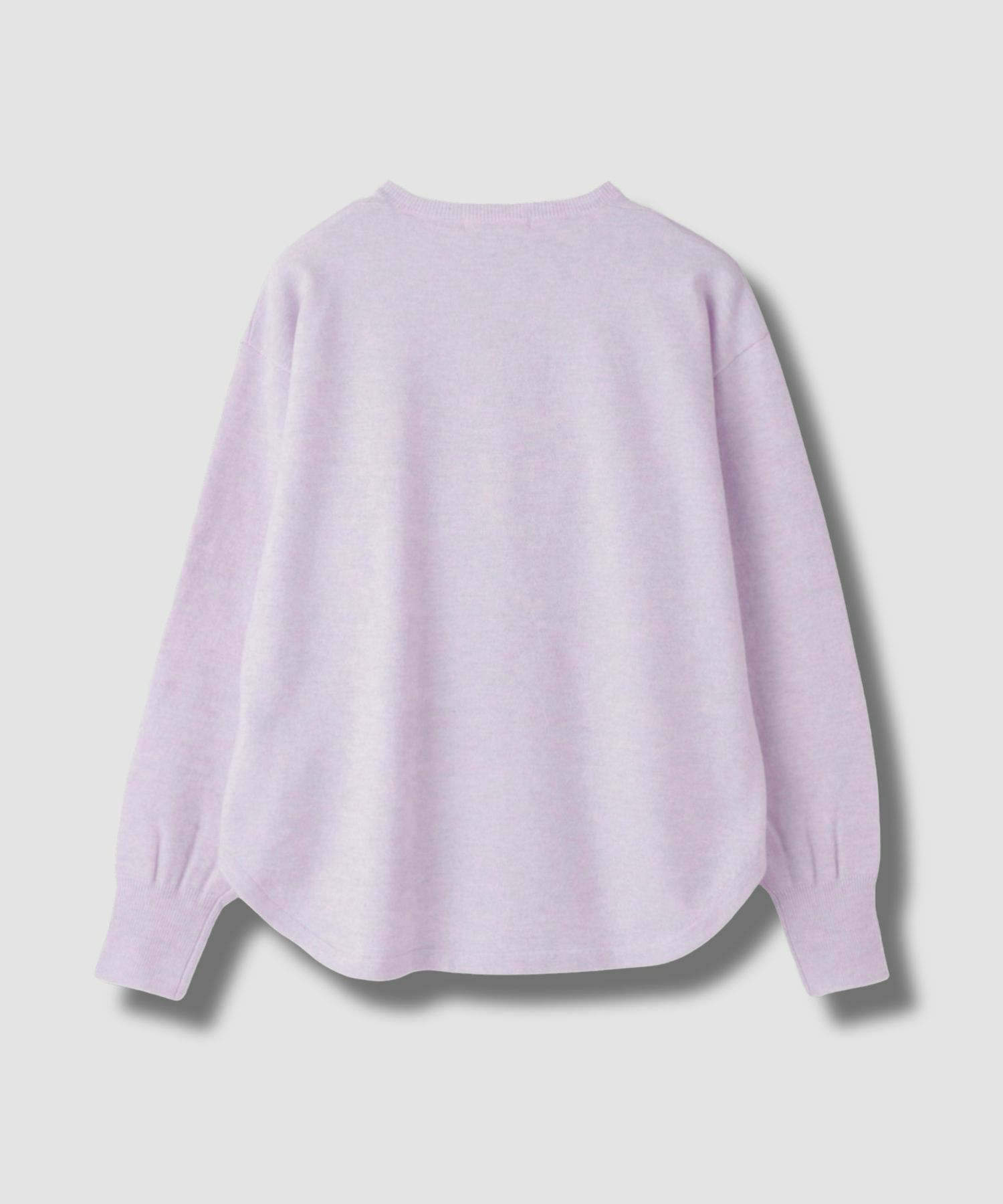 Idnes ヘンリーネックニット レディース