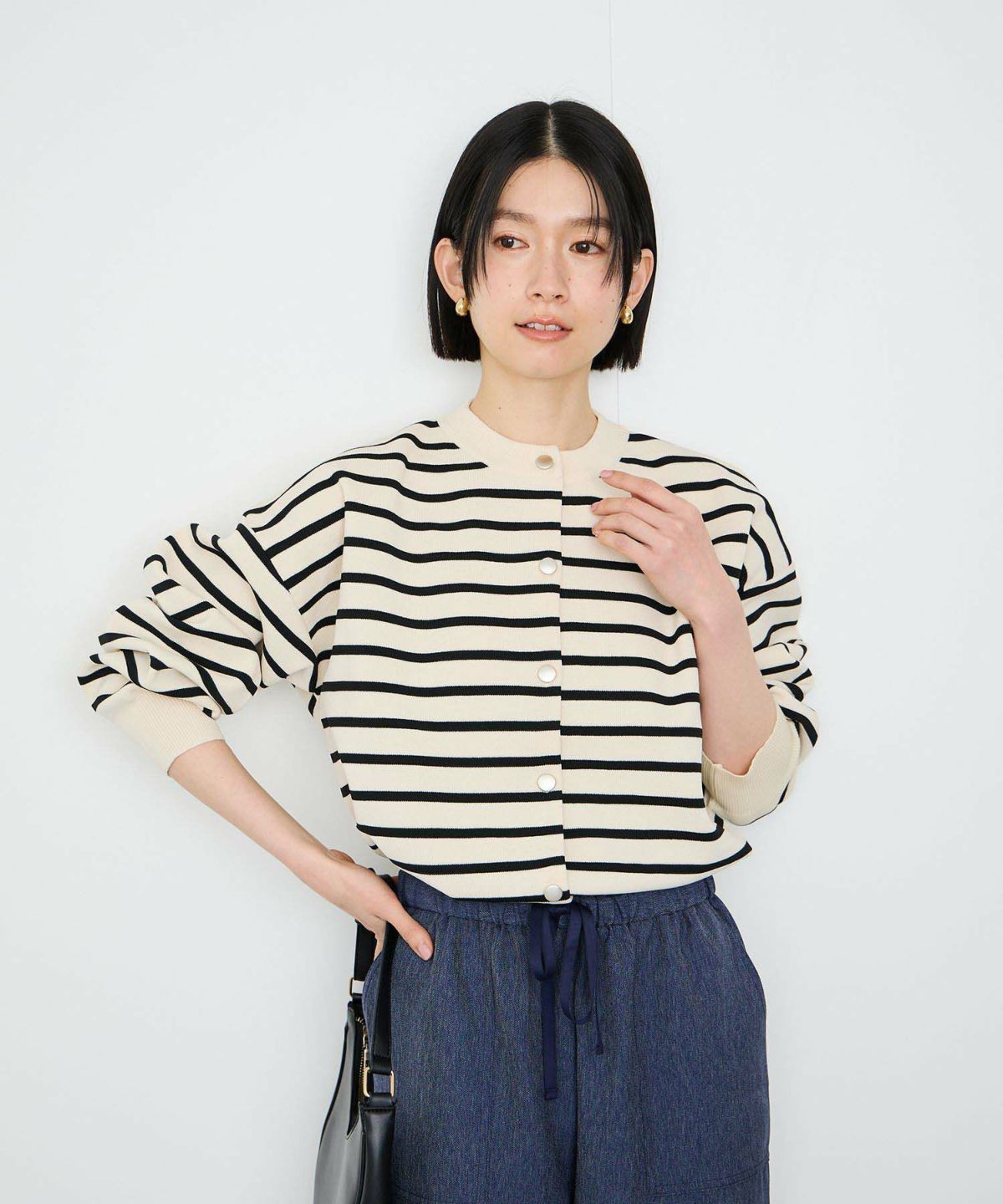 Idnes スポンディッシュカーディガン レディース