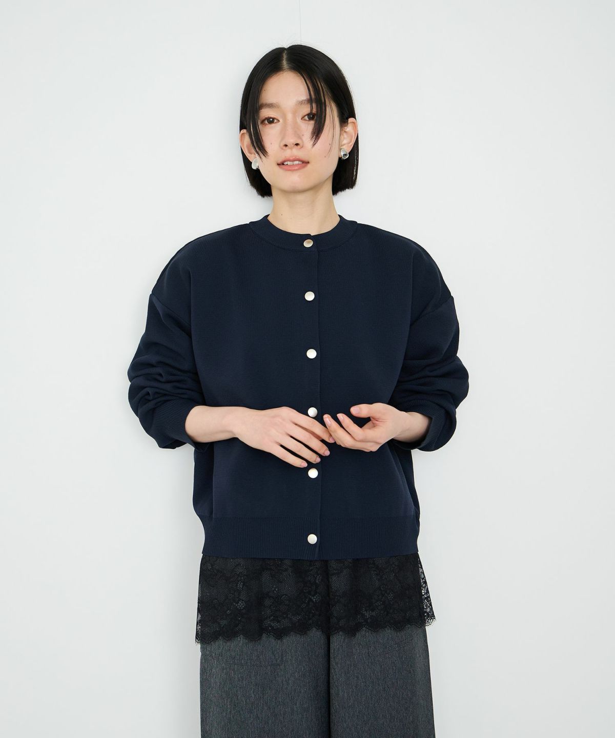 Idnes スポンディッシュカーディガン レディース