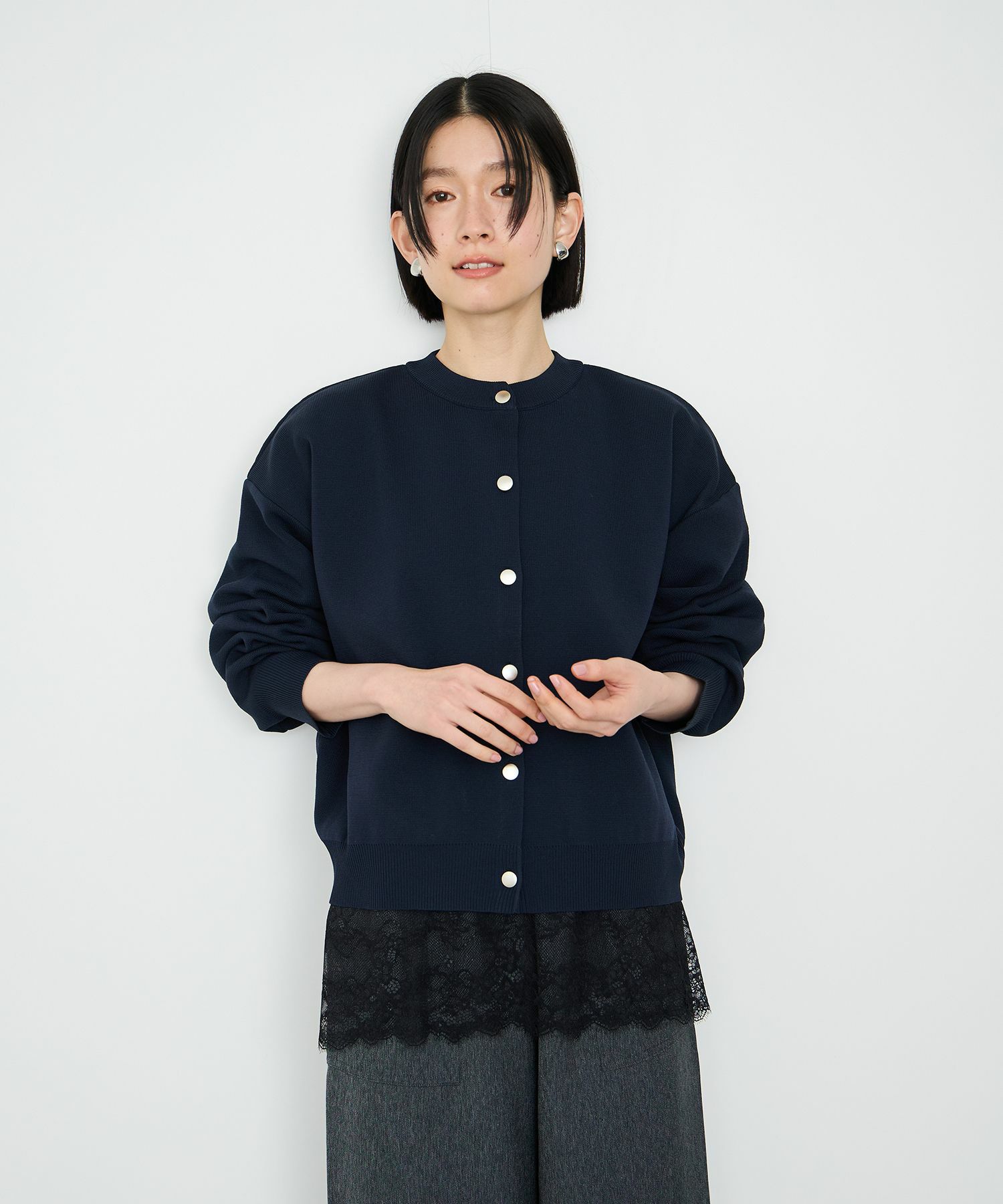 Idnes スポンディッシュカーディガン レディース