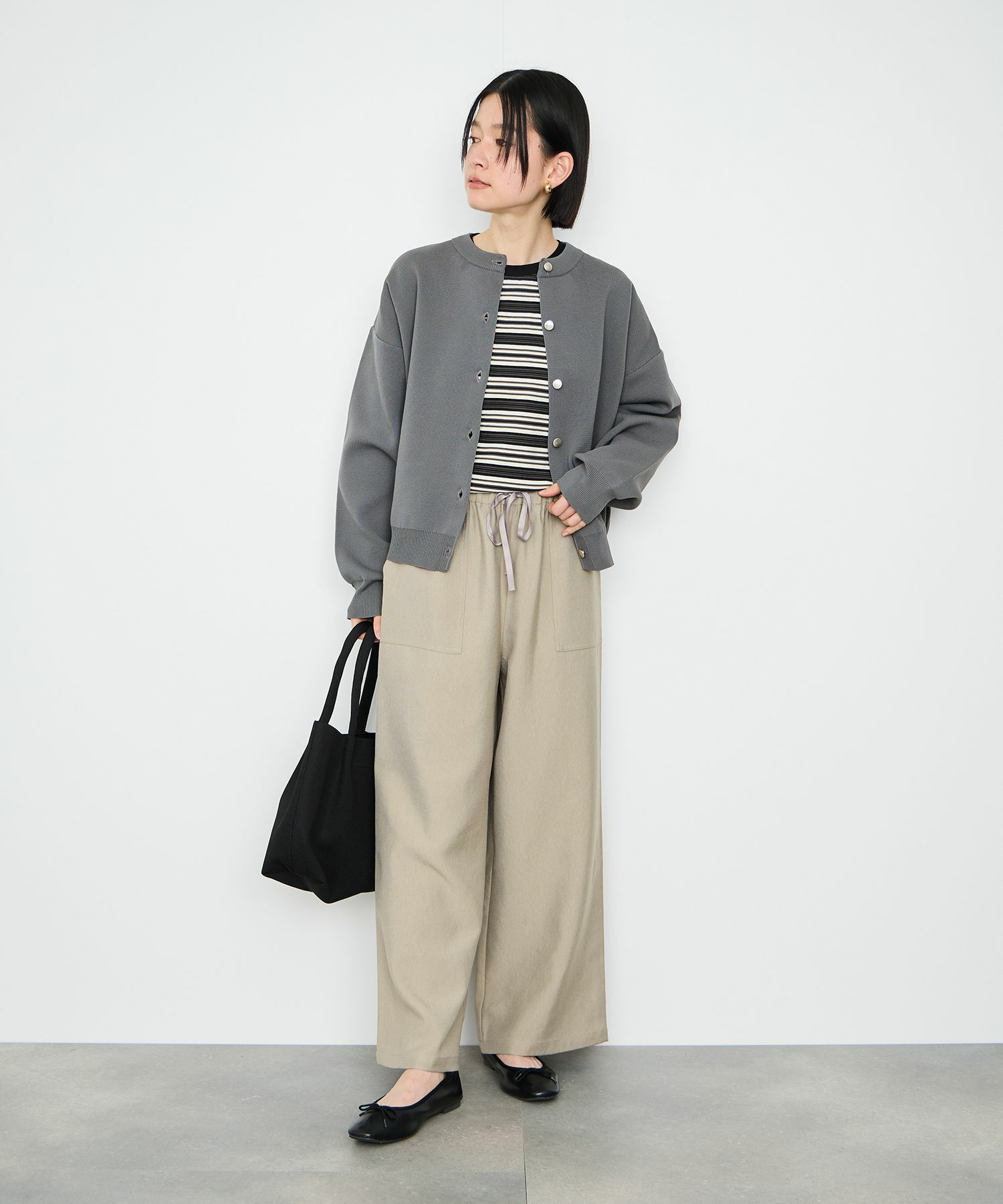 Idnes スポンディッシュカーディガン レディース