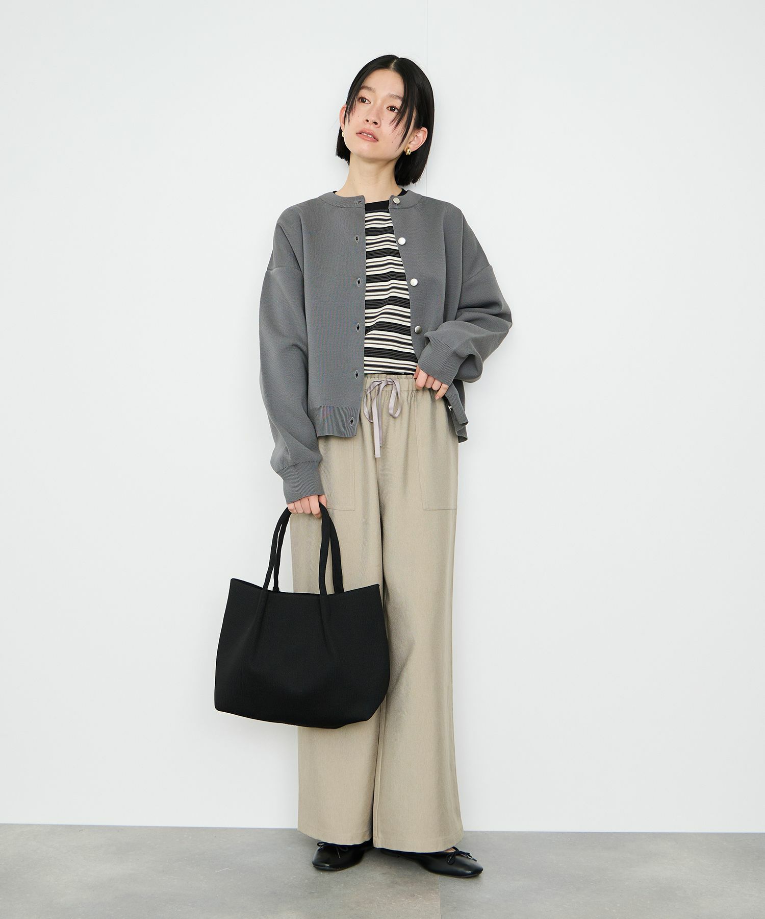 Idnes スポンディッシュカーディガン レディース