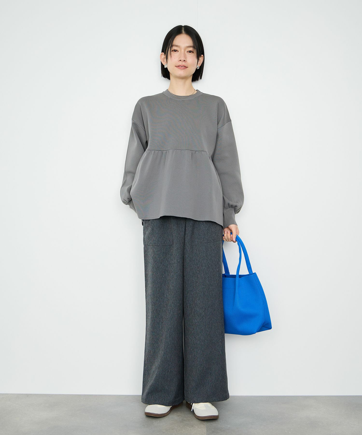 Idnes  スポンディッシュペプラムプルオーバー レディース メール便 対応商品商品サムネイル-5