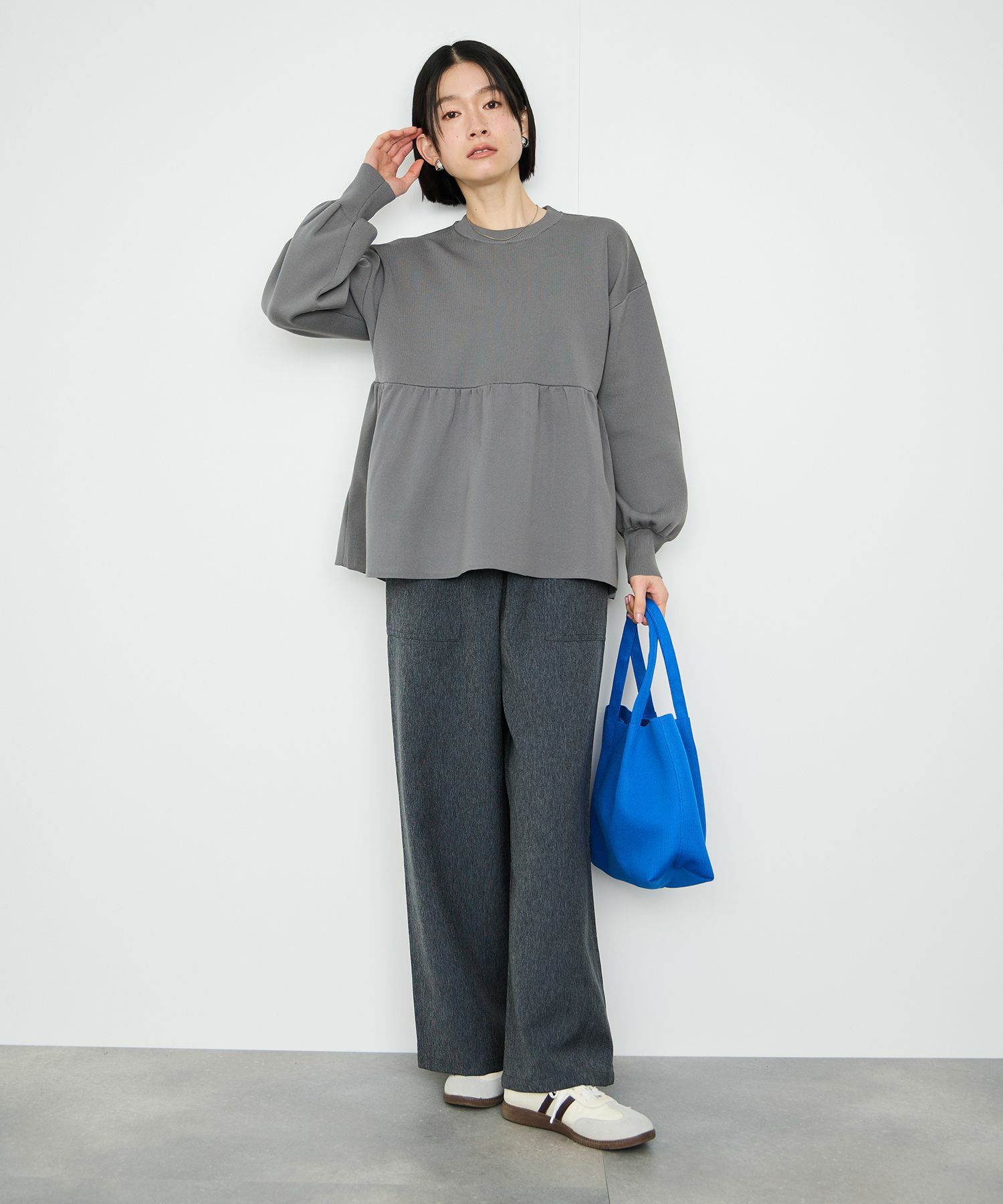 Idnes  スポンディッシュペプラムプルオーバー レディース メール便 対応商品商品サムネイル-6