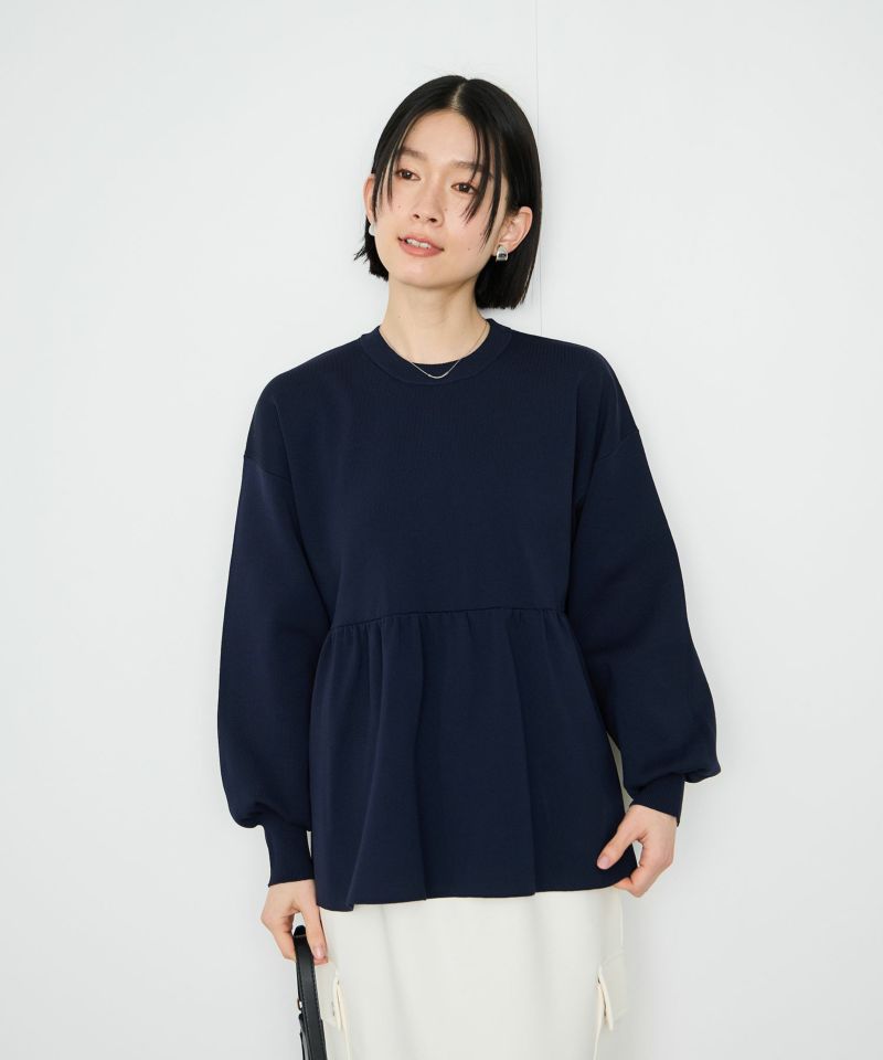 Idnes  スポンディッシュペプラムプルオーバー レディース メール便 対応商品商品画像-14