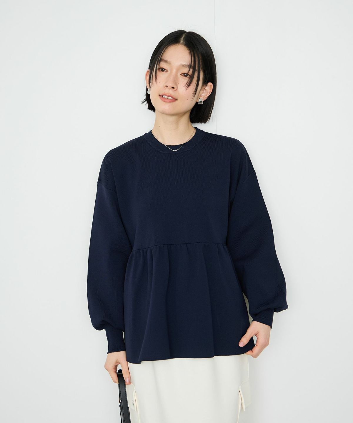 Idnes スポンディッシュペプラムプルオーバー レディース メール便 対応商品