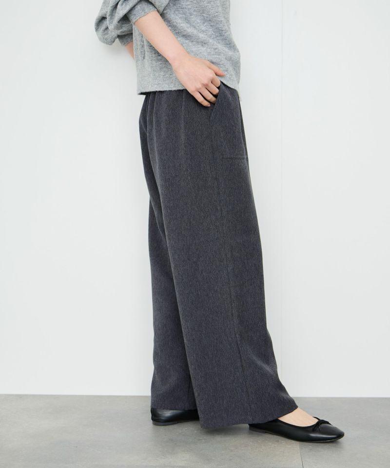Idnes  デニムライクイージーワイドパンツ レディース商品画像-4