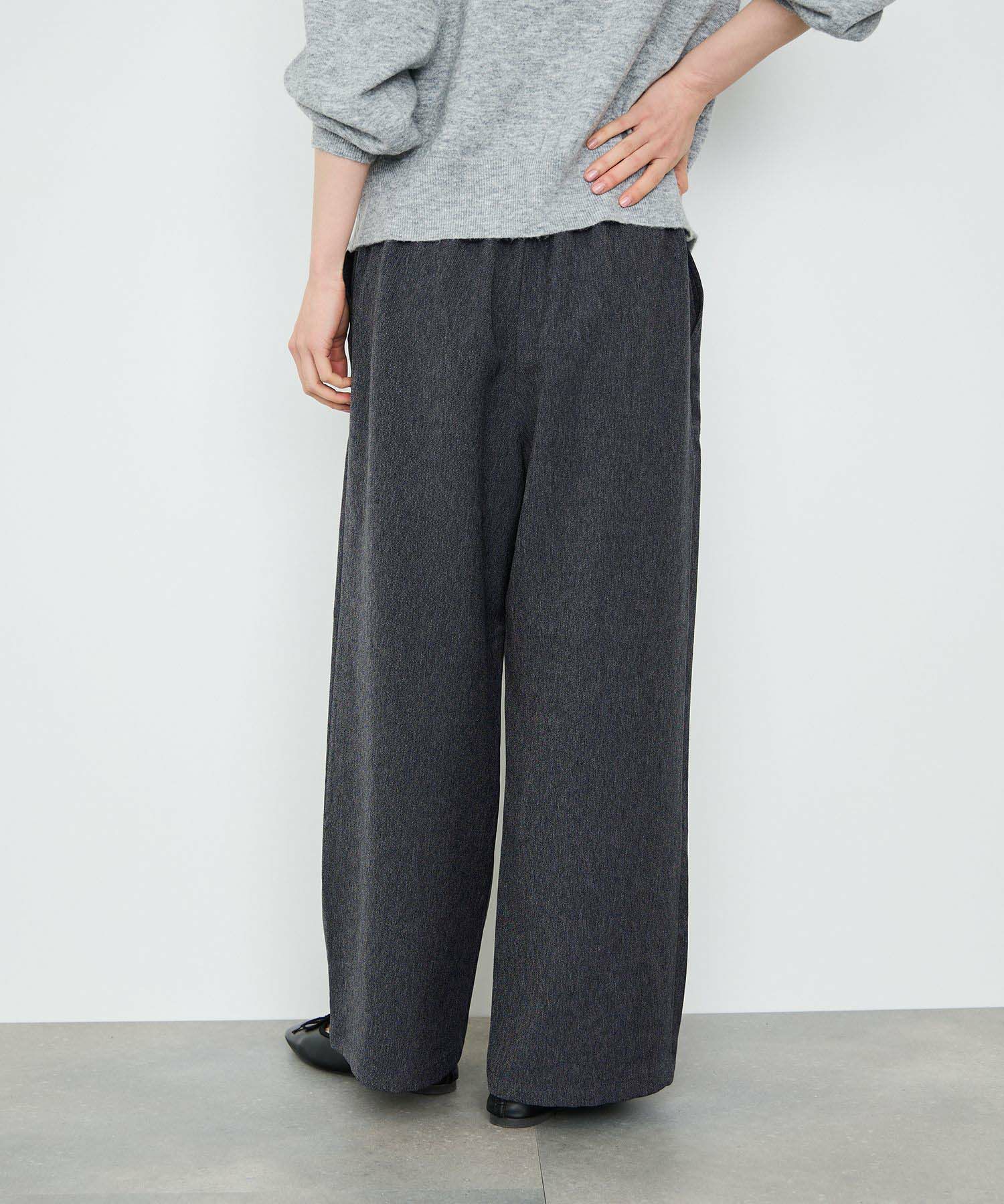 Idnes  デニムライクイージーワイドパンツ レディース商品サムネイル-5