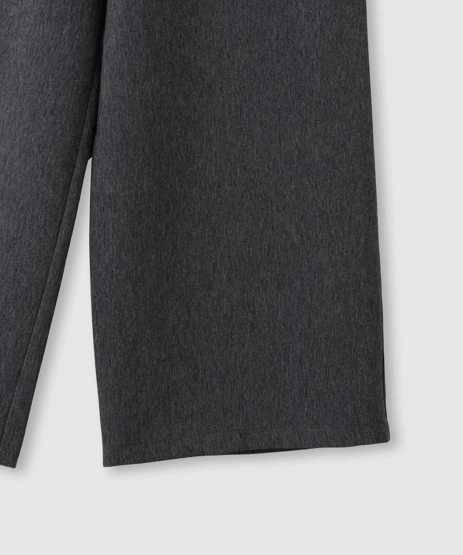 Idnes デニムライクイージーワイドパンツ レディース