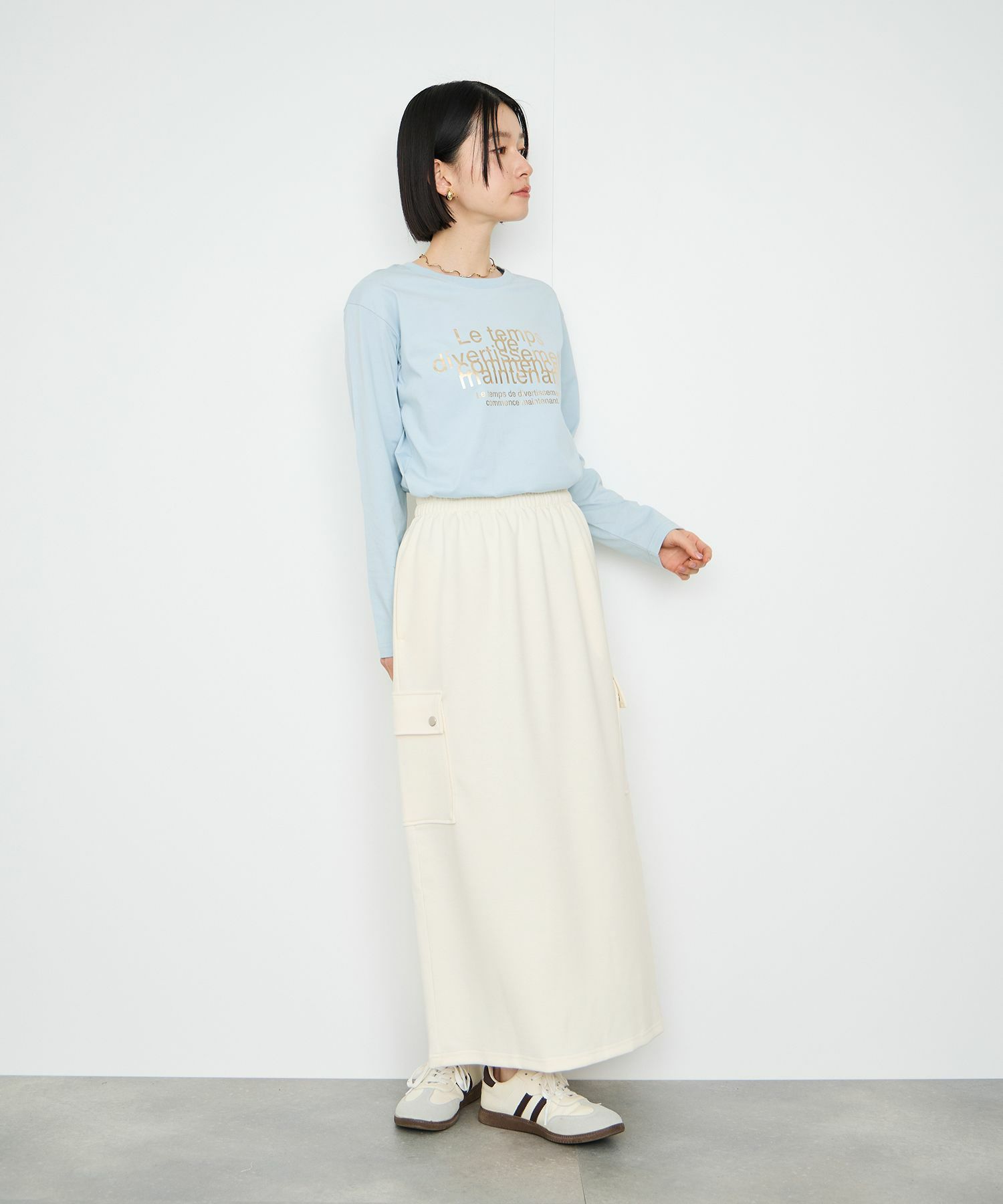 Idnes ダンボールカーゴスカート レディース